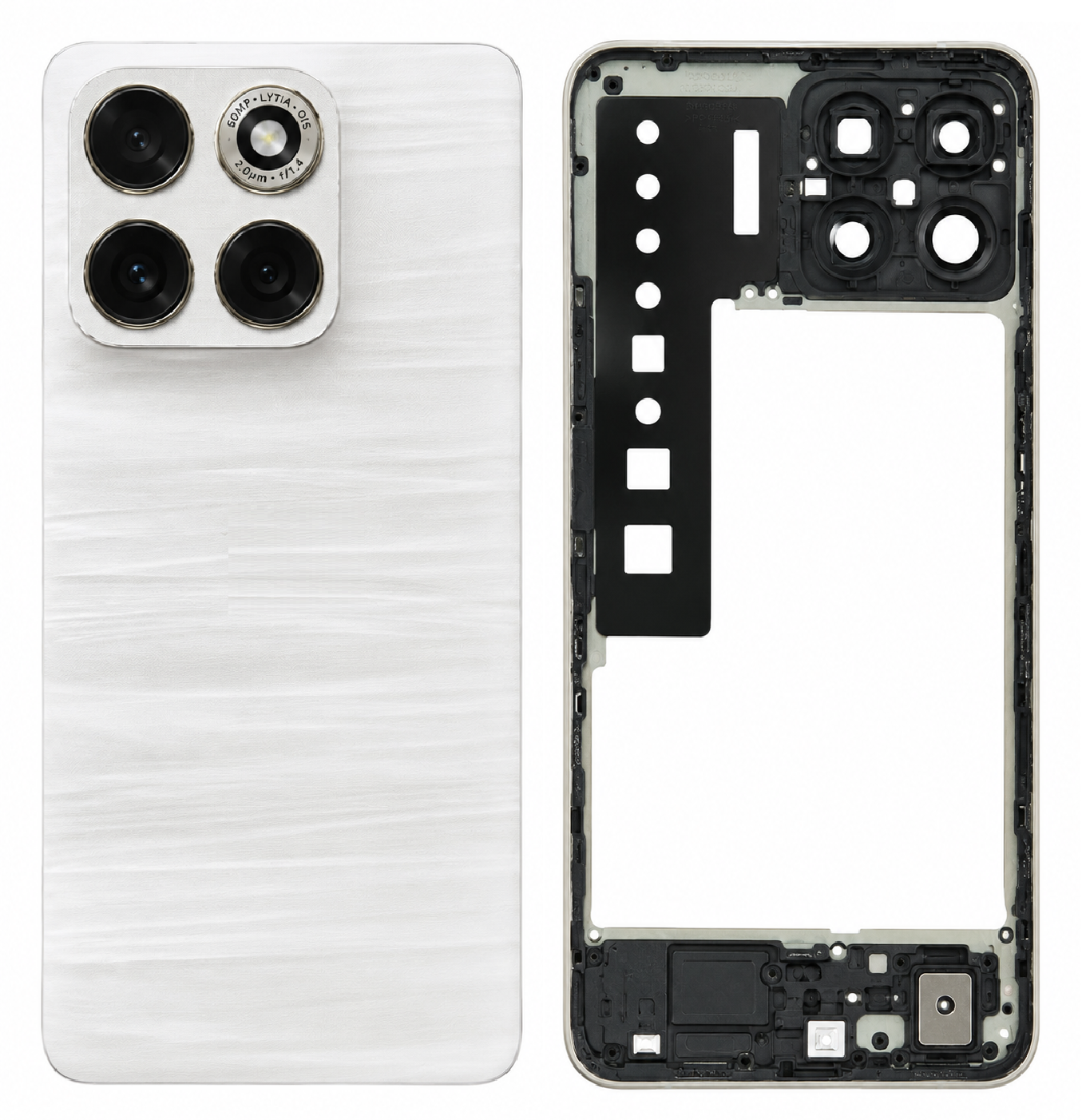 Compatible Replacement Motorola Edge 70 Pro 5G Back Panel Battery Cover Replacement – Green, White & Blue Color: WHITE